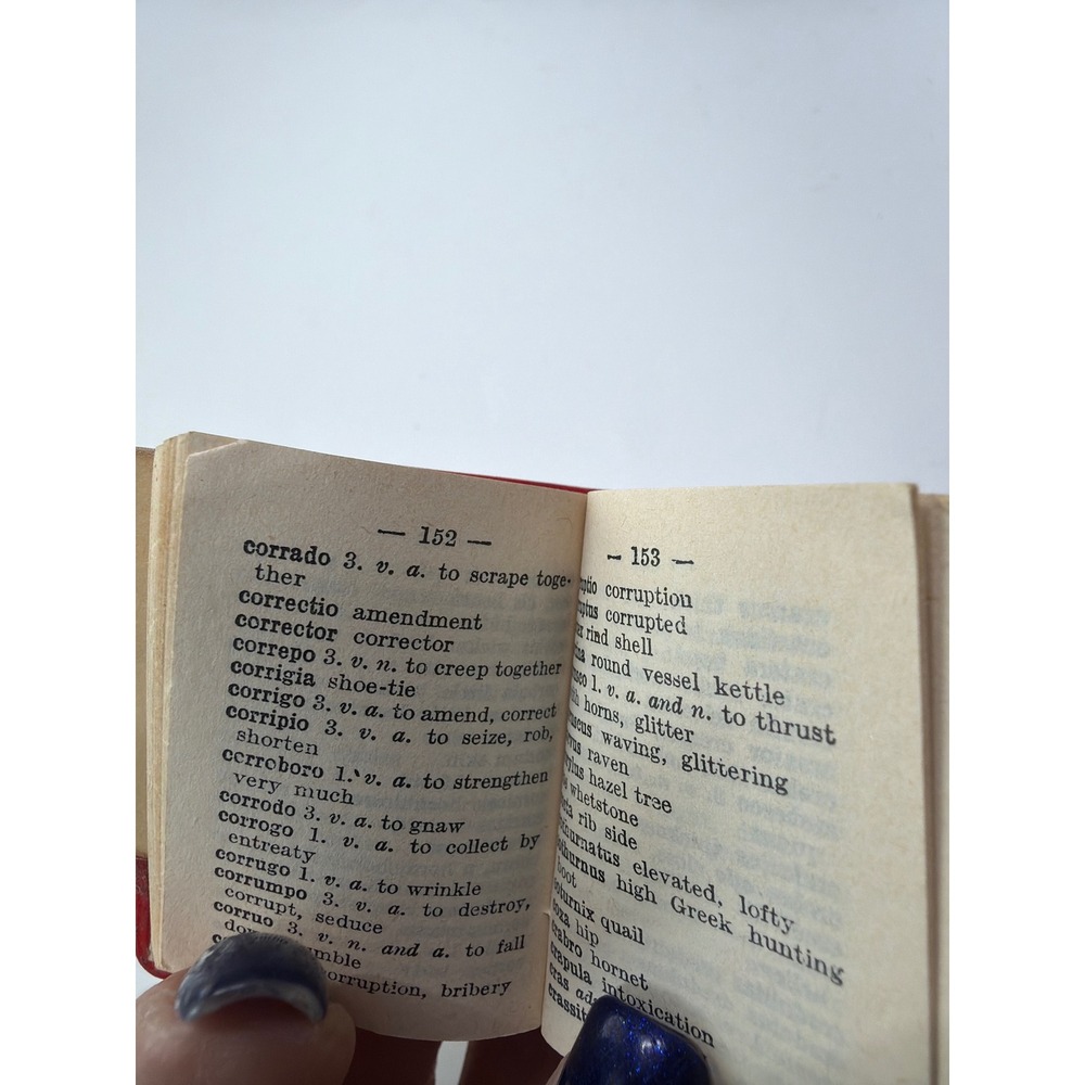 Vintage Langenscheidt Lilliput Dictionary Set Latin English French Mini Books - Picture 4 of 10